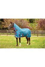 Weatherbeeta Comfitec Plus Dynamic Combo Neck Heavy - Teal / Cerise / Yellow